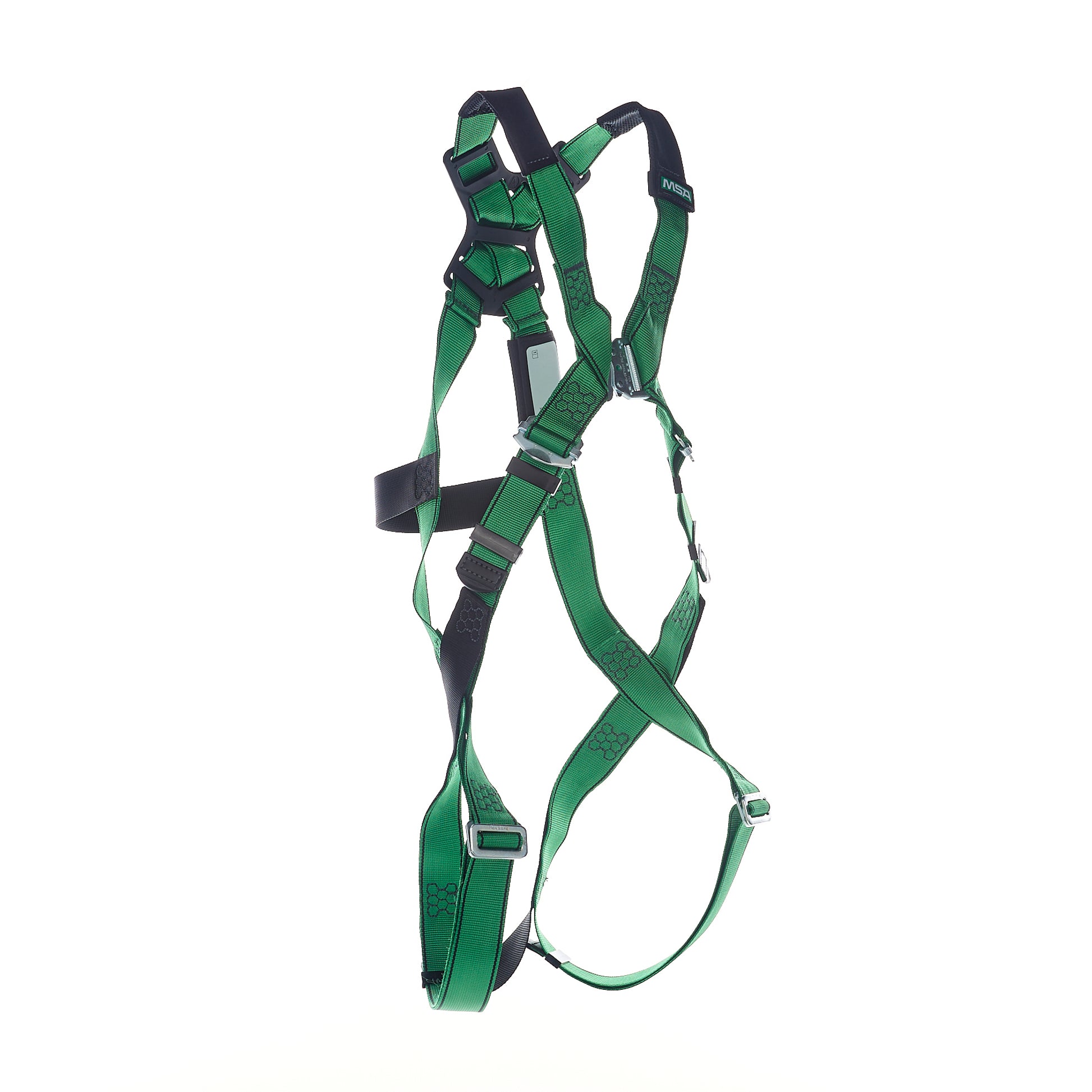 MSA V-FORM Harness w/Back D-Ring - Qwik-Fit Leg Straps Quick Connect Chest Buckle - Extra Small - 10207679