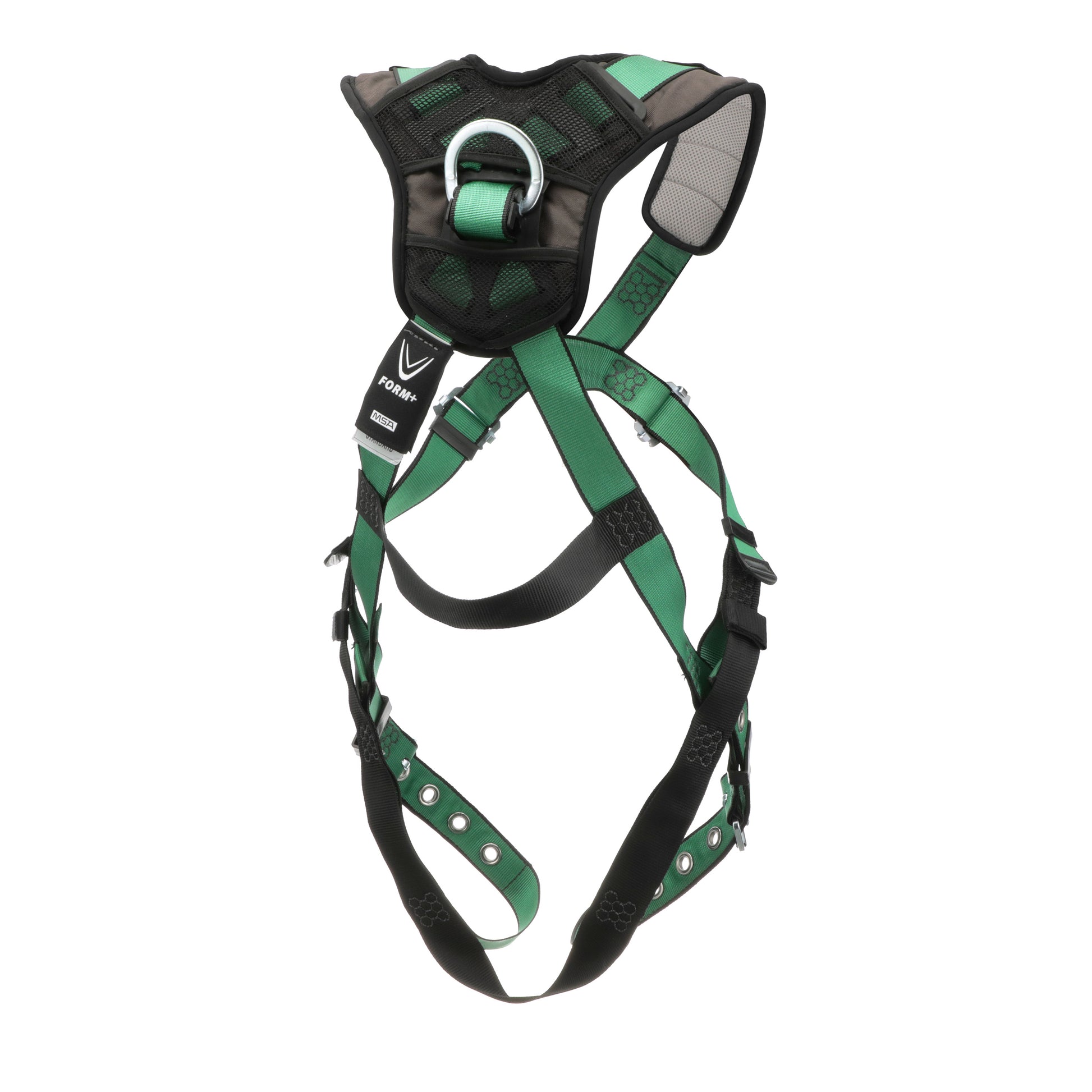 MSA V-FORM+ Harness w/Back & Front D-Rings - Tongue Buckle Leg Straps - Extra Small - 10206092