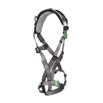 MSA V-FIT Harness w/Back D-Ring - Quick-Connect Leg Straps - Shoulder Padding - Extra Large - 10194671