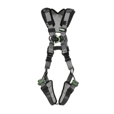 MSA V-FIT Harness w/Back D-Ring - Quick-Connect Leg Straps - Shoulder & Leg Padding - Standard - 10194945