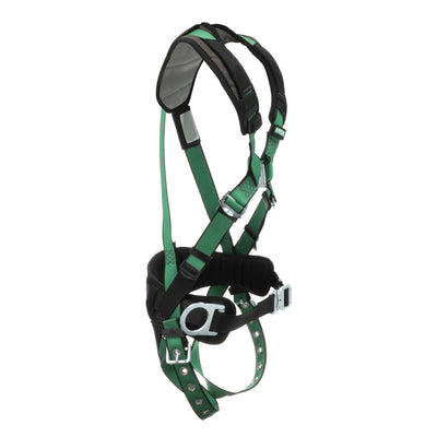 MSA V-FORM+ Construction Harness w/Back & Side D-Rings - Tongue Buckle Leg Straps - Shoulder Padding - Super Extra Large - 10206163