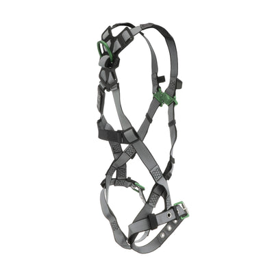 MSA V-FIT Harness w/Back D-Ring - Tongue Buckle Leg Straps - Standard - 10195092
