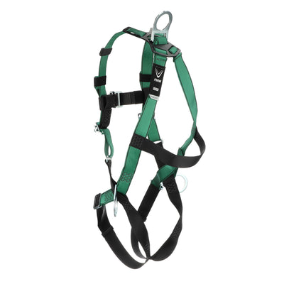 MSA V-FORM Harness w/Back, Front & Side D-Rings - Qwik-Fit Leg Straps - Standard - 10197436