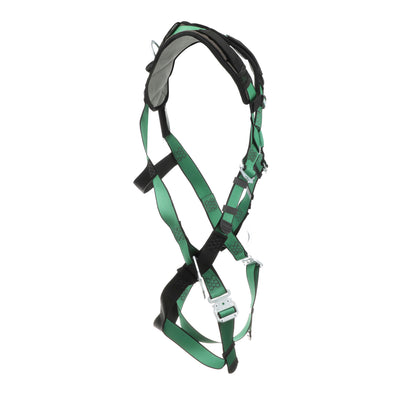 MSA V-FORM+ Harness w/Back & Side D-Rings - Quick Connect Leg Straps - Super Extra Large - 10206107