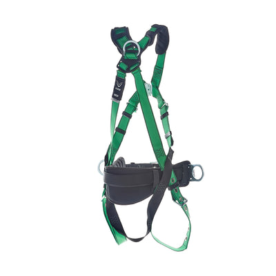 MSA V-FORM Construction Harness w/Back & Side D-Rings - Tongue Buckle Leg Straps Quick Connect Chest Buckle - Shoulder Padding - Standard - 10207734