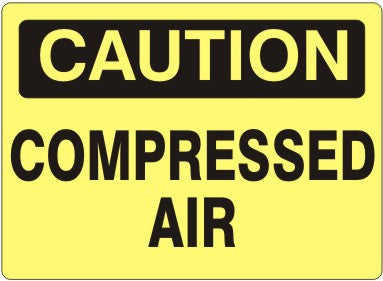 COMPRESSED AIR - CAUTION SIGN
