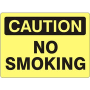 NO SMOKING - CAUTION SIGN - NO SMOKING - CAUTION SIGN, 14X20, Adhesive Vinyl