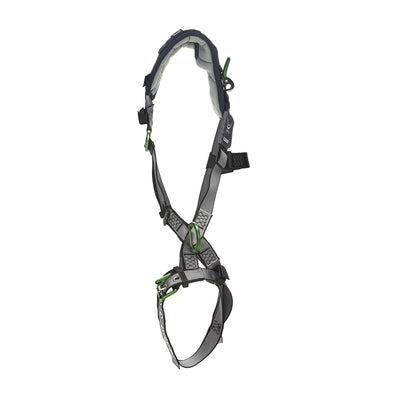 MSA V-FIT Harness w/Back & Side D-Rings - Tongue Buckle Leg Straps - Shoulder Padding - Super Extra Large - 10194931