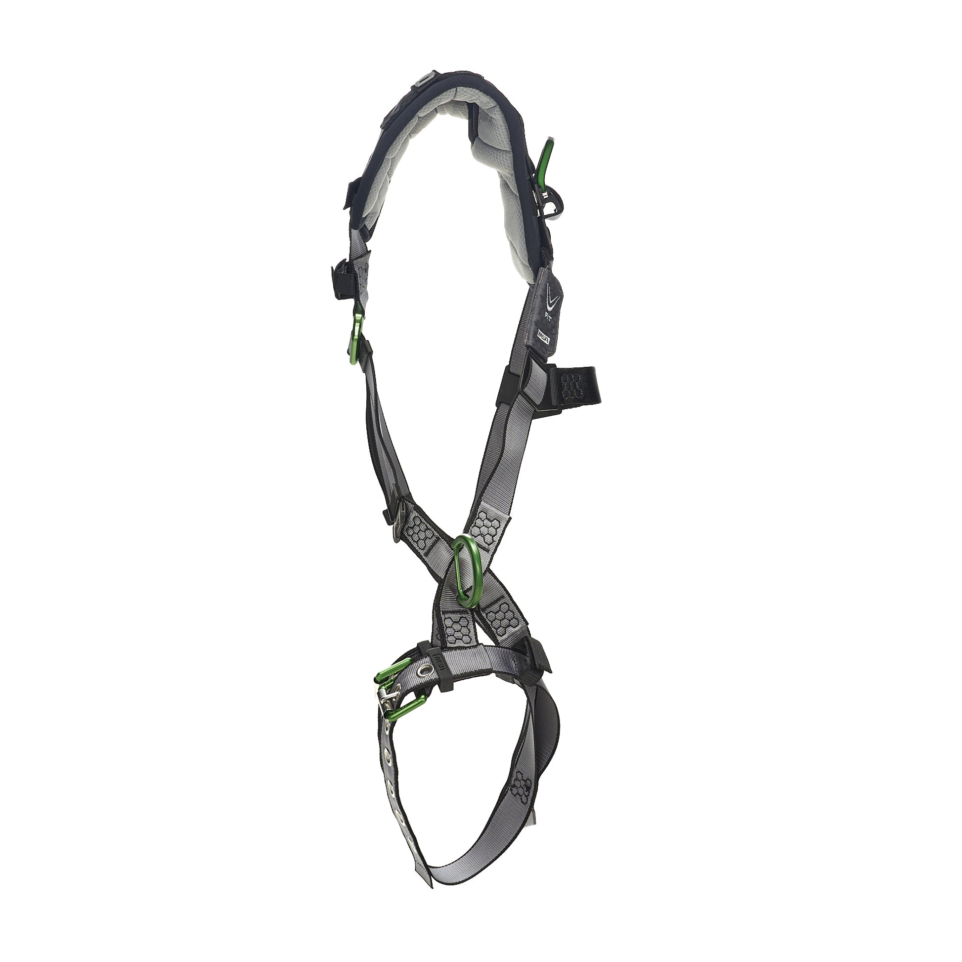 MSA V-FIT Harness w/Back & Side D-Rings - Tongue Buckle Leg Straps - Shoulder Padding - Extra Small - 10194908