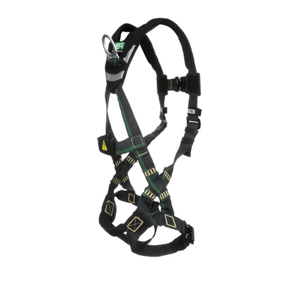 MSA EVOTECH Arc Flash Harness w/Back D-Ring - Quick-Connect leg straps - Shoulder Padding - X-Small (XSM) - 10150143