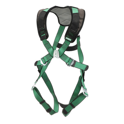 MSA V-FORM+ Harness w/Back D-Ring - Quick Connect Leg Straps - Super Extra Large - 10206103