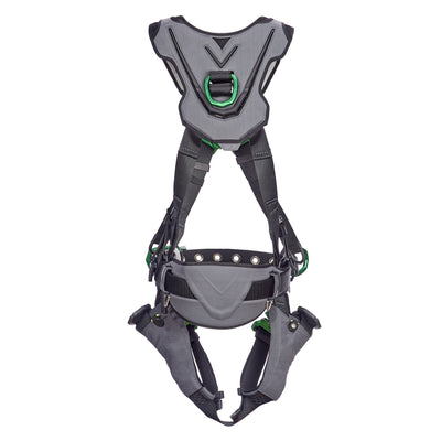 MSA V-FLEX Construction Harness w/Back & Side D-Rings - Quick Connect Leg Straps - Standard - 10211325