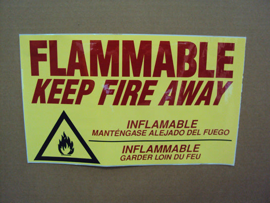 Eagle Large FLAMMABLE Label - C97D