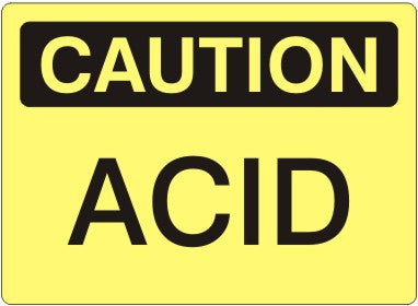 ACID - CAUTION SIGN