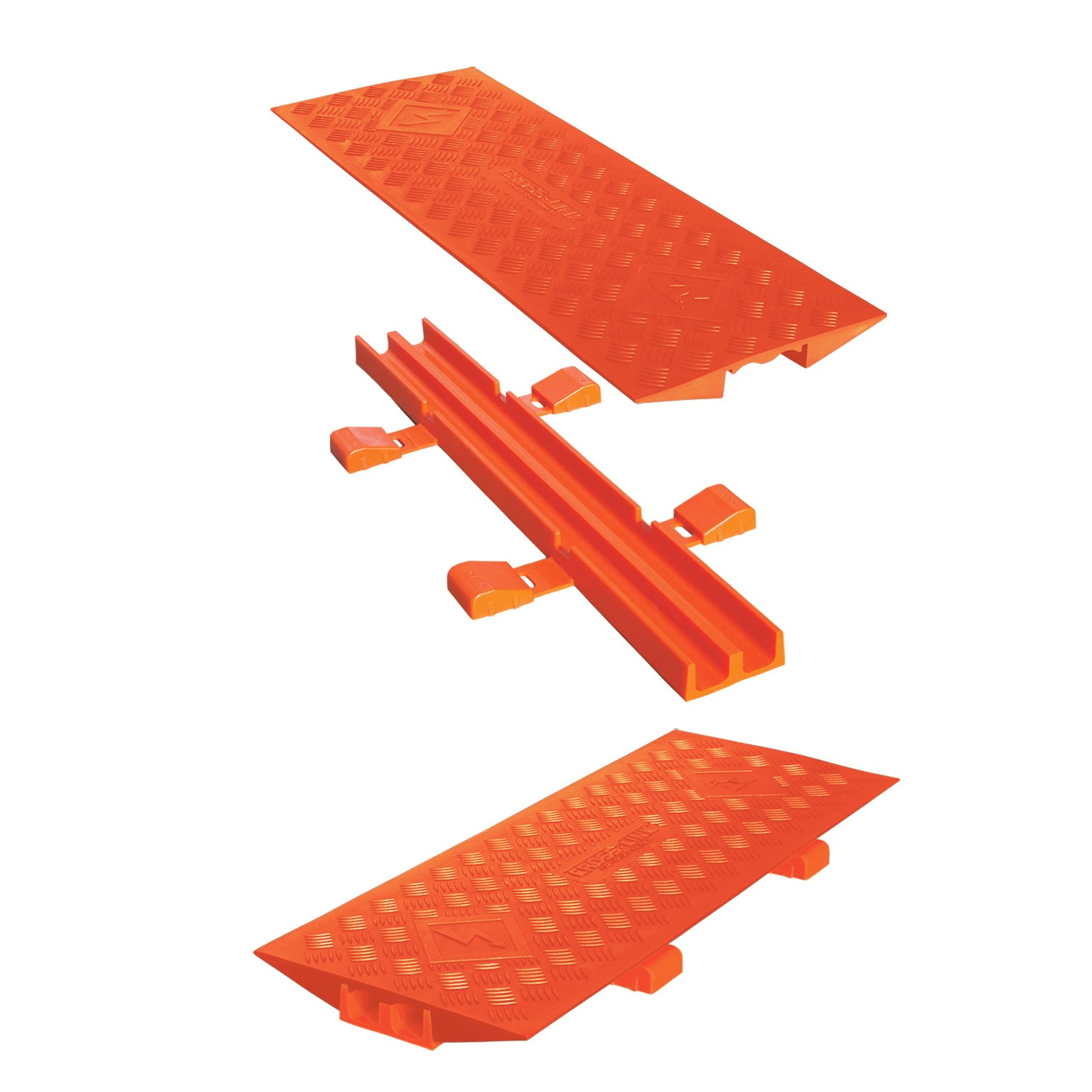 Cable Protector - Guard Dog - 2-Ch - 1.5" - Cable Bridge - Fits: Gd5X125 - Orange/Orange - 42 - 000 Lb Load - CL2X150-5GD-O