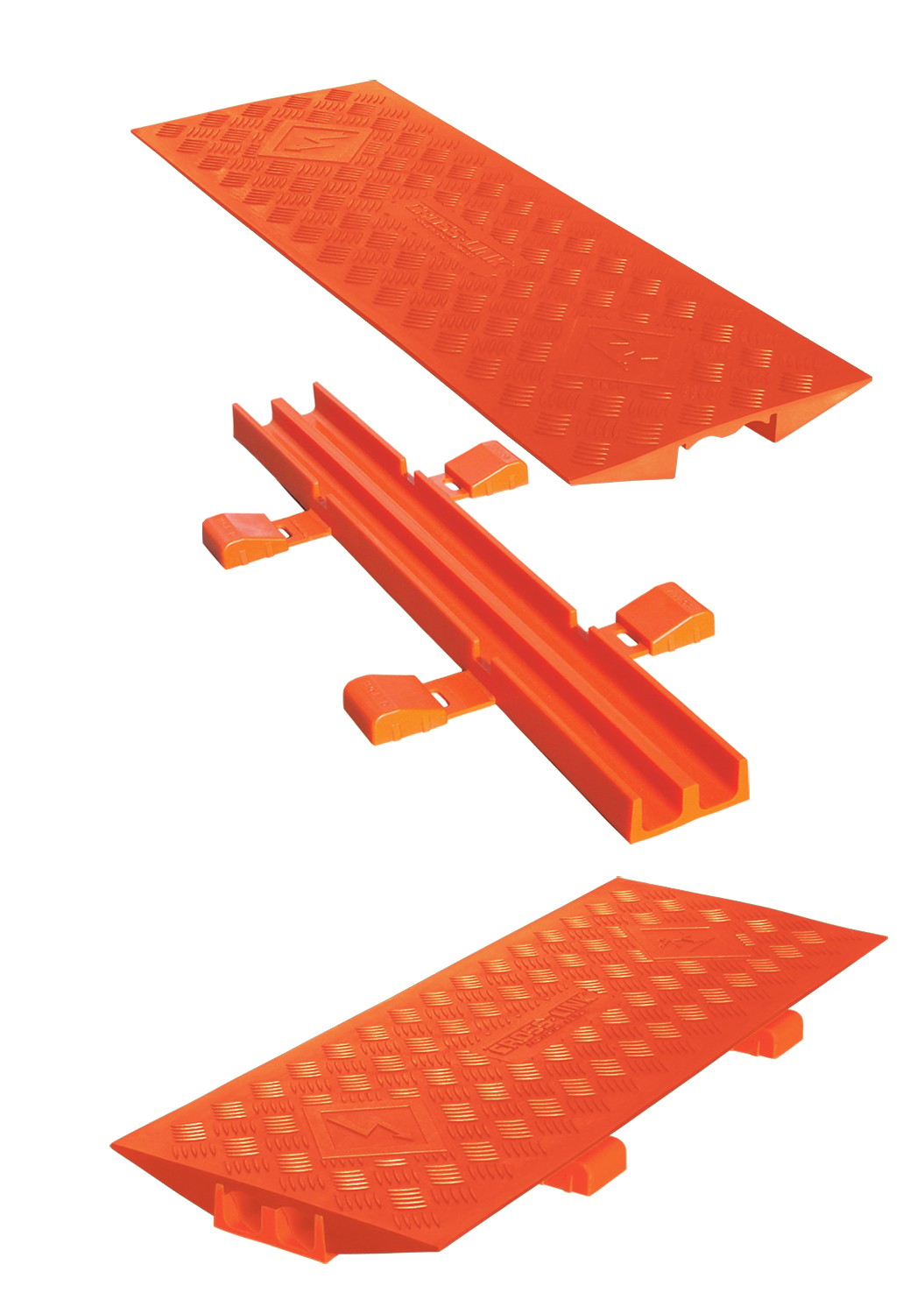 Cable Protector - Guard Dog - 2-Ch - 1.5" - Cable Bridge - Fits: Gd5X125 - Orange/Orange - 42 - 000 Lb Load - CL2X150-5GD-O