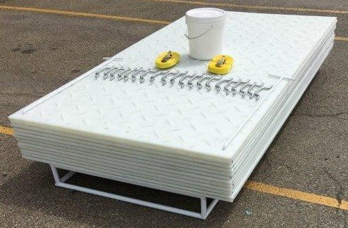 Ground Protection - AlturnaMat - Mat-Pak - (12) 4' X 8' Mats - Clear - W/ Accessories 120 Ton Load - CMCP4