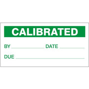 CALIBRATED BY LABELS - CALIBRATED BY LABELS, 1x2, Adhesive Vinyl