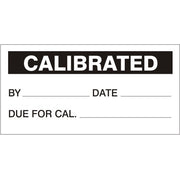 CALIBRATED BY LABELS BK - CALIBRATED BY LABELS BK, 1x2, Adhesive Vinyl