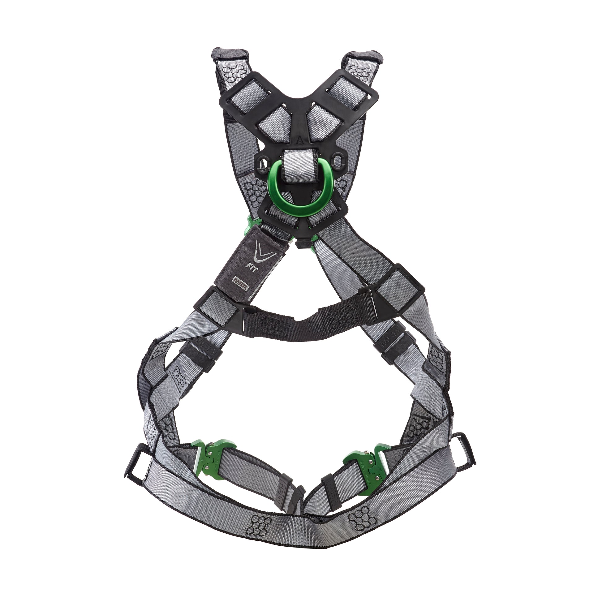 MSA V-FIT Harness w/Back & Shoulder D-Rings - Quick-Connect Leg Straps - Standard - 10195074