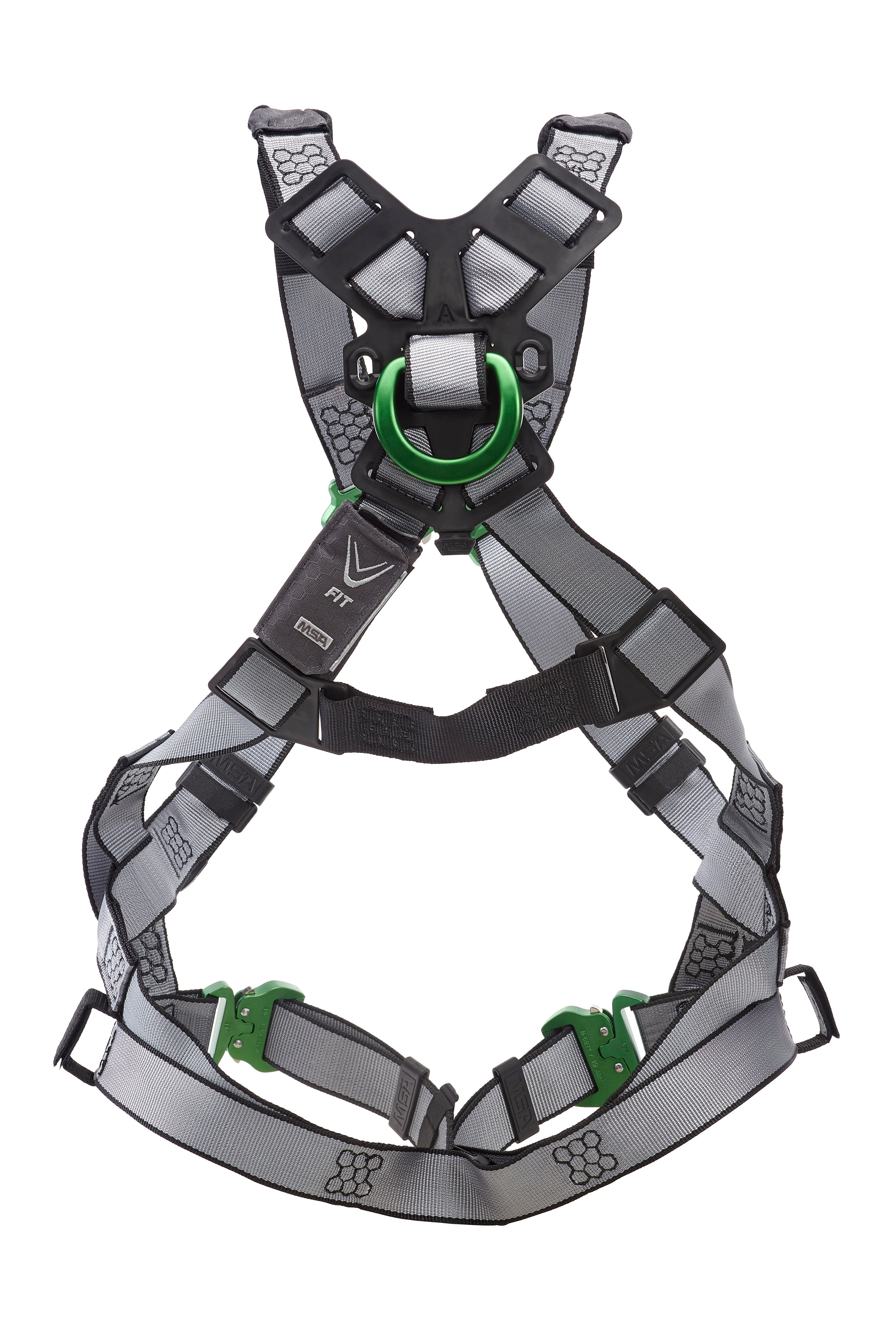 MSA V-FIT Harness w/Back & Shoulder D-Rings - Quick-Connect Leg Straps - Standard - 10195074