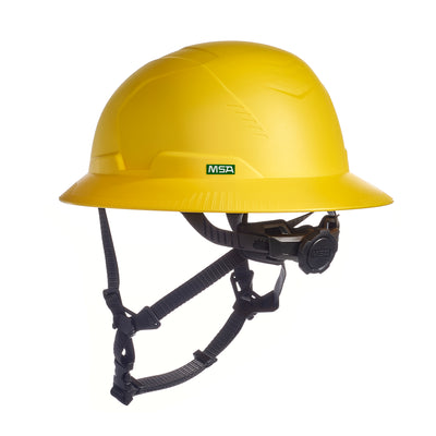 MSA V-Gard H2 Full Brim - Type II Class E Safety Helmet - Non-Vented - Yellow - 10250595