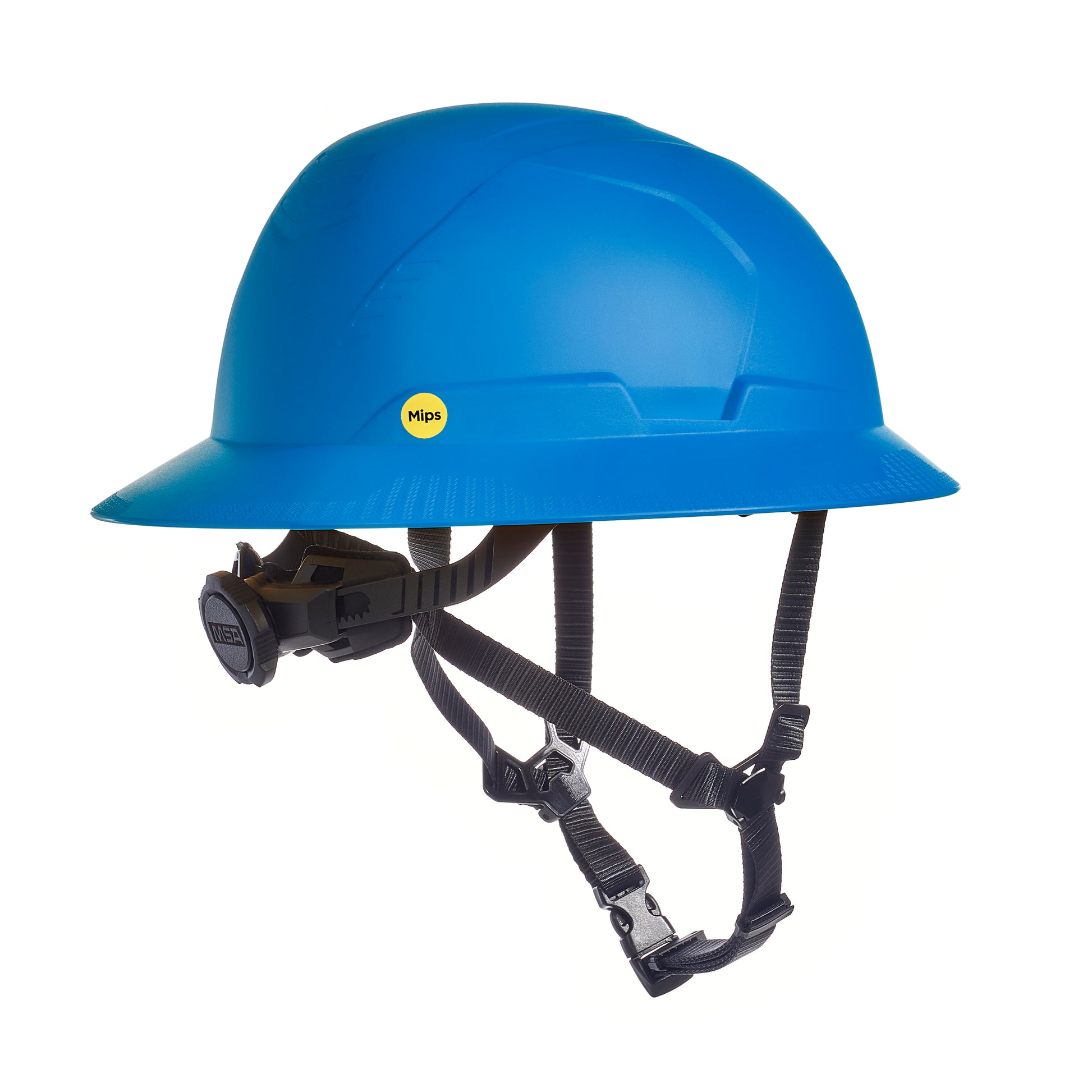 MSA V-Gard H2 Full Brim - Type II Class C - Mips - Safety Helmet - Non-Vented - Blue - 10250620