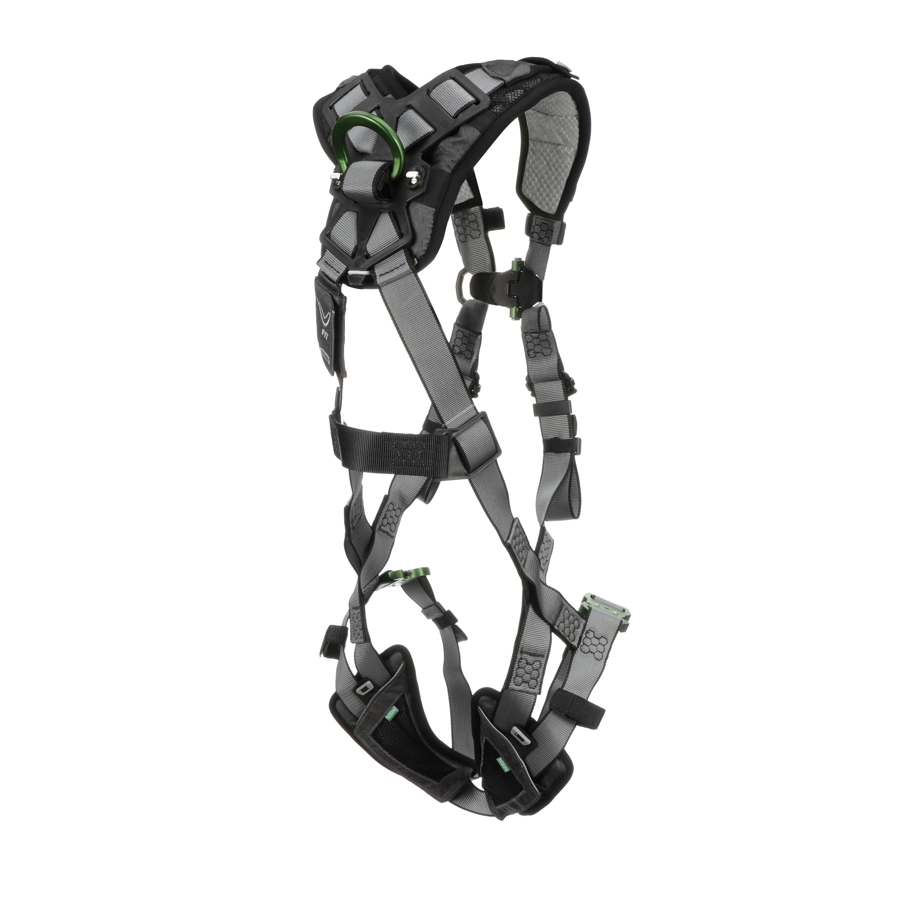 MSA V-FIT Harness w/Back D-Ring - Quick-Connect Leg Straps - Shoulder & Leg Padding - Extra Small - 10194944