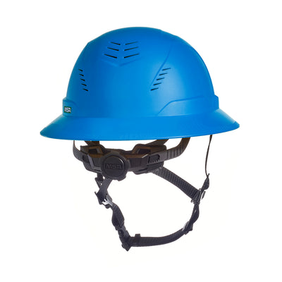 MSA V-Gard H2 Full Brim - Type II Class C Safety Helmet - Vented - Blue - 10250584