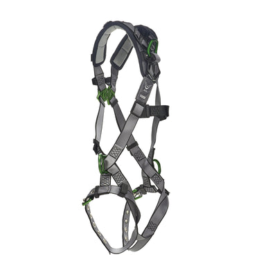 MSA V-FIT Harness w/Back & Side D-Rings - Tongue Buckle Leg Straps - Shoulder Padding - Standard - 10194909