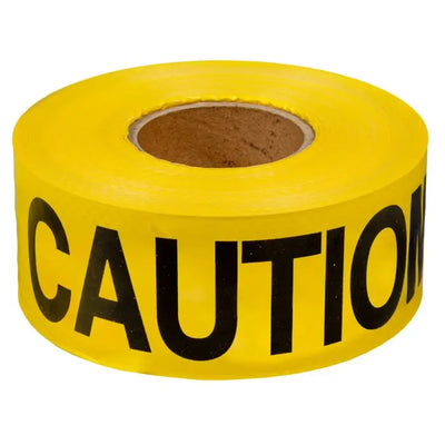 Caution Barricade Tape 3" x 500' x 5 Mil Reinforced - 16030