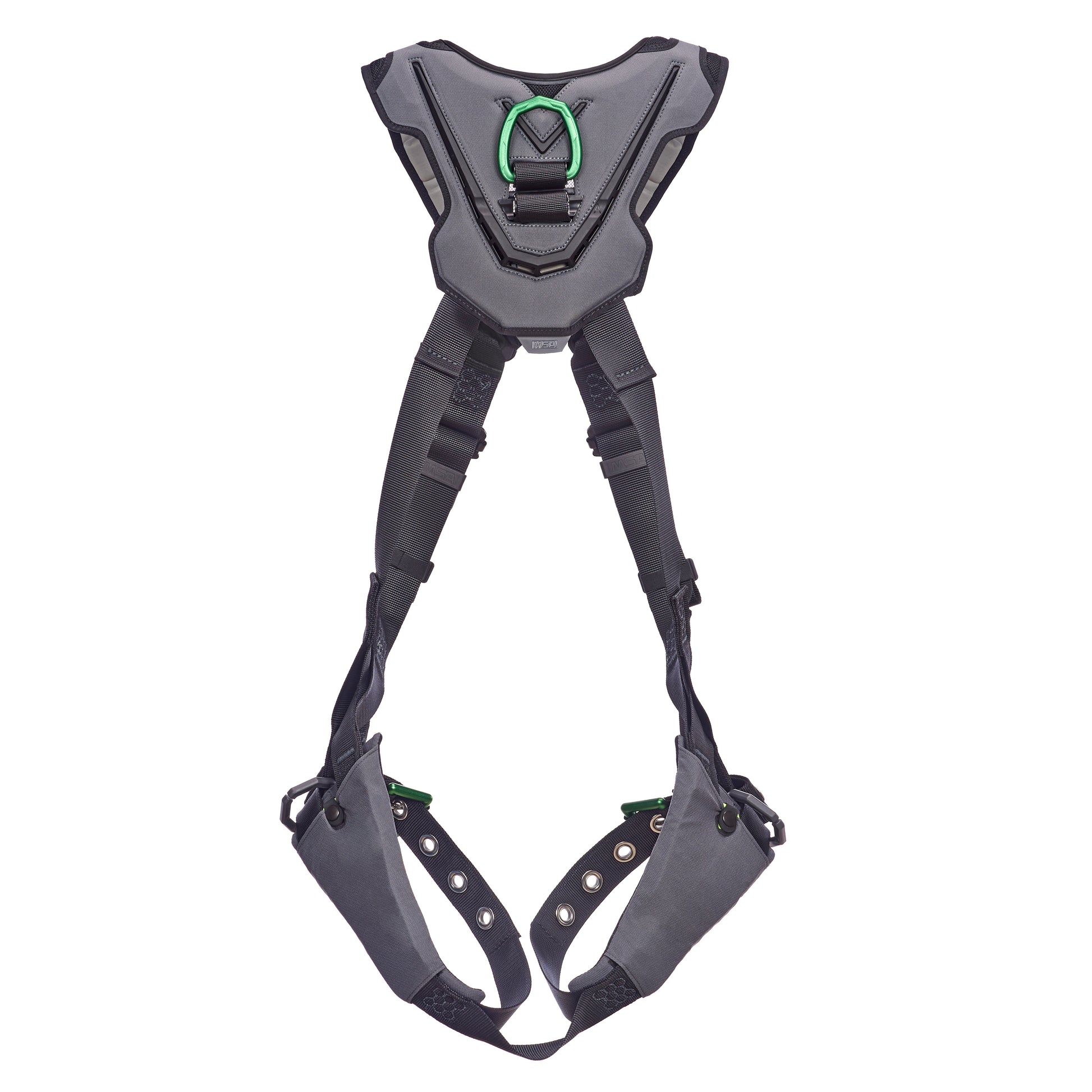 MSA V-FLEX Harness w/Back & Front D-Rings - Tongue Buckle Leg Straps - Super Extra Large - 10211323