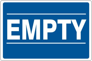 EMPTY - CYLINDER LABEL