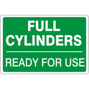 FULL CYLINDERS READY FOR USE - CYLINDER LABEL - FULL CYLINDERS READY FOR USE - CYLINDER LABEL, 7X10, Adhesive Vinyl
