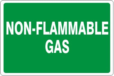 NON-FLAMMABLE GAS - CYLINDER LABEL