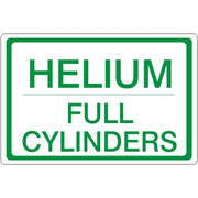 HELIUM FULL CYLINDERS - CYLINDER LABEL - HELIUM FULL CYLINDERS - CYLINDER LABEL, 7X10, Adhesive Vinyl