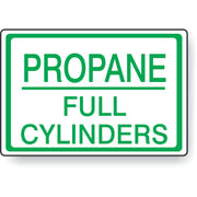PROPANE FULL CYLINDERS - CYLINDER LABEL - PROPANE FULL CYLINDERS - CYLINDER LABEL, 7X10, Adhesive Vinyl