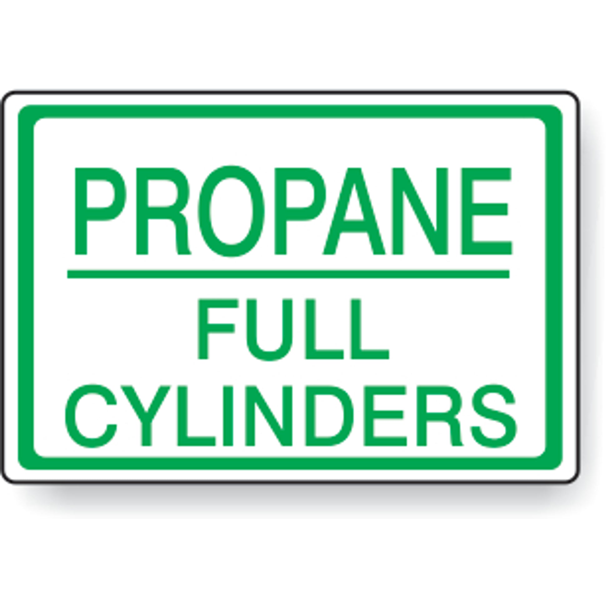 PROPANE FULL CYLINDERS - CYLINDER LABEL - PROPANE FULL CYLINDERS - CYLINDER LABEL, 7X10, Adhesive Vinyl