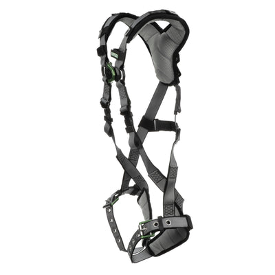 MSA V-FIT Harness w/Back & Front D-Rings - Tongue Buckle Leg Straps - Shoulder Padding - Standard - 10194893