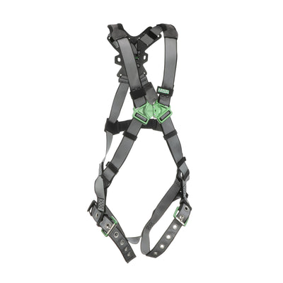 MSA V-FIT Harness w/Back D-Ring - Tongue Buckle Leg Straps - Standard - 10195092