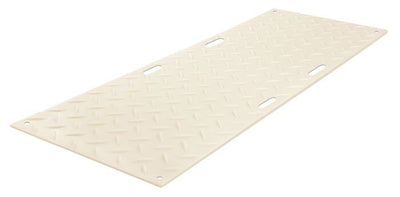 Ground Protection - AlturnaMat - 3' X 8' - One Side Smooth - Clear - With Hand Holes - 120 Ton Load - CM38S1HH8