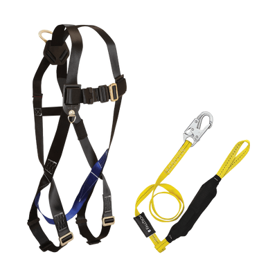 FallTech Harness and Lanyard 2-pc Combination 7007 with 8256LTL - CMB0756LTL
