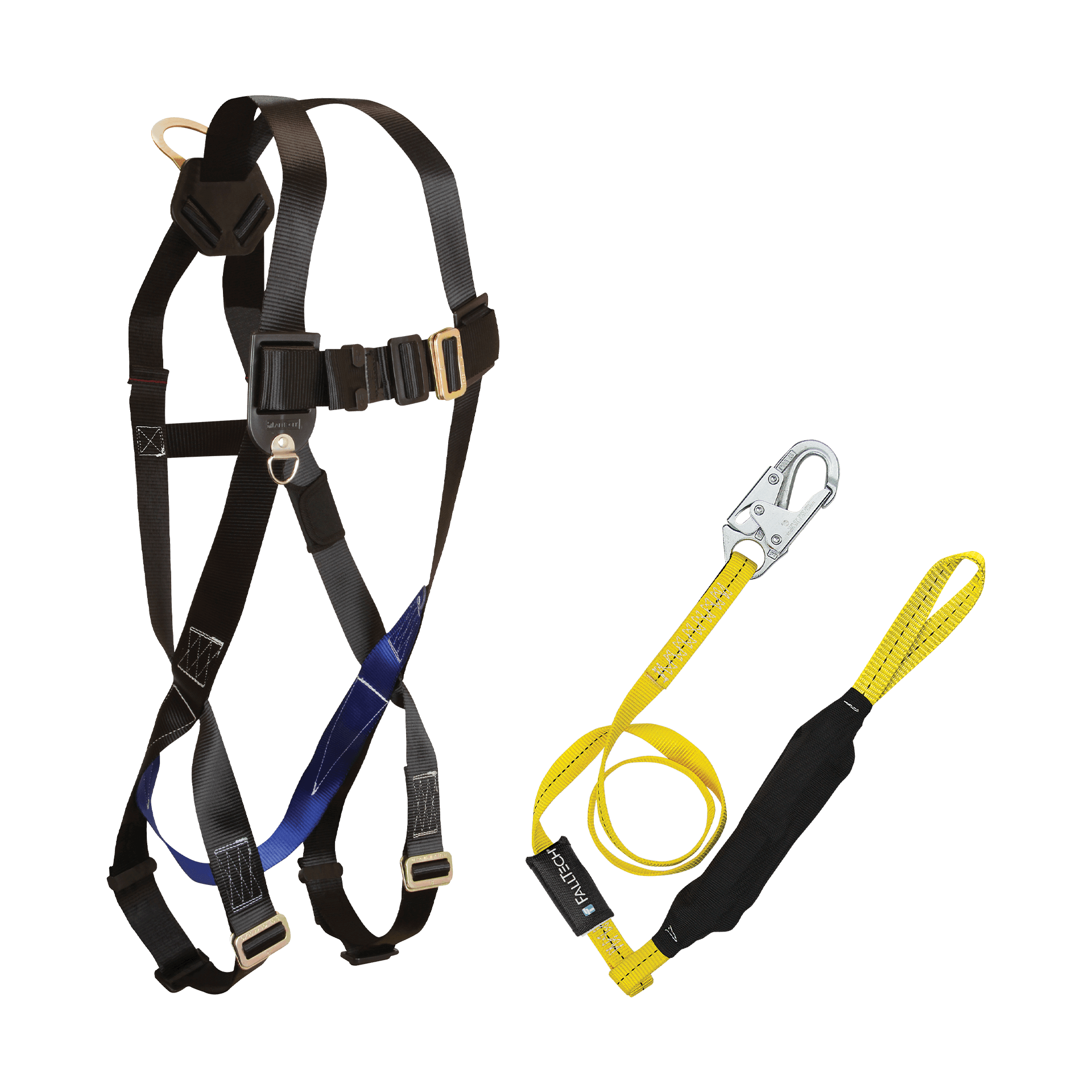 FallTech Harness and Lanyard 2-pc Combination 7007 with 8256LTL - CMB0756LTL