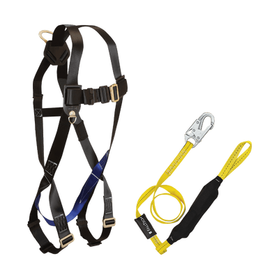 FallTech Harness and Lanyard 2-pc Combination 7007 with 8256LTL - CMB0756LTL