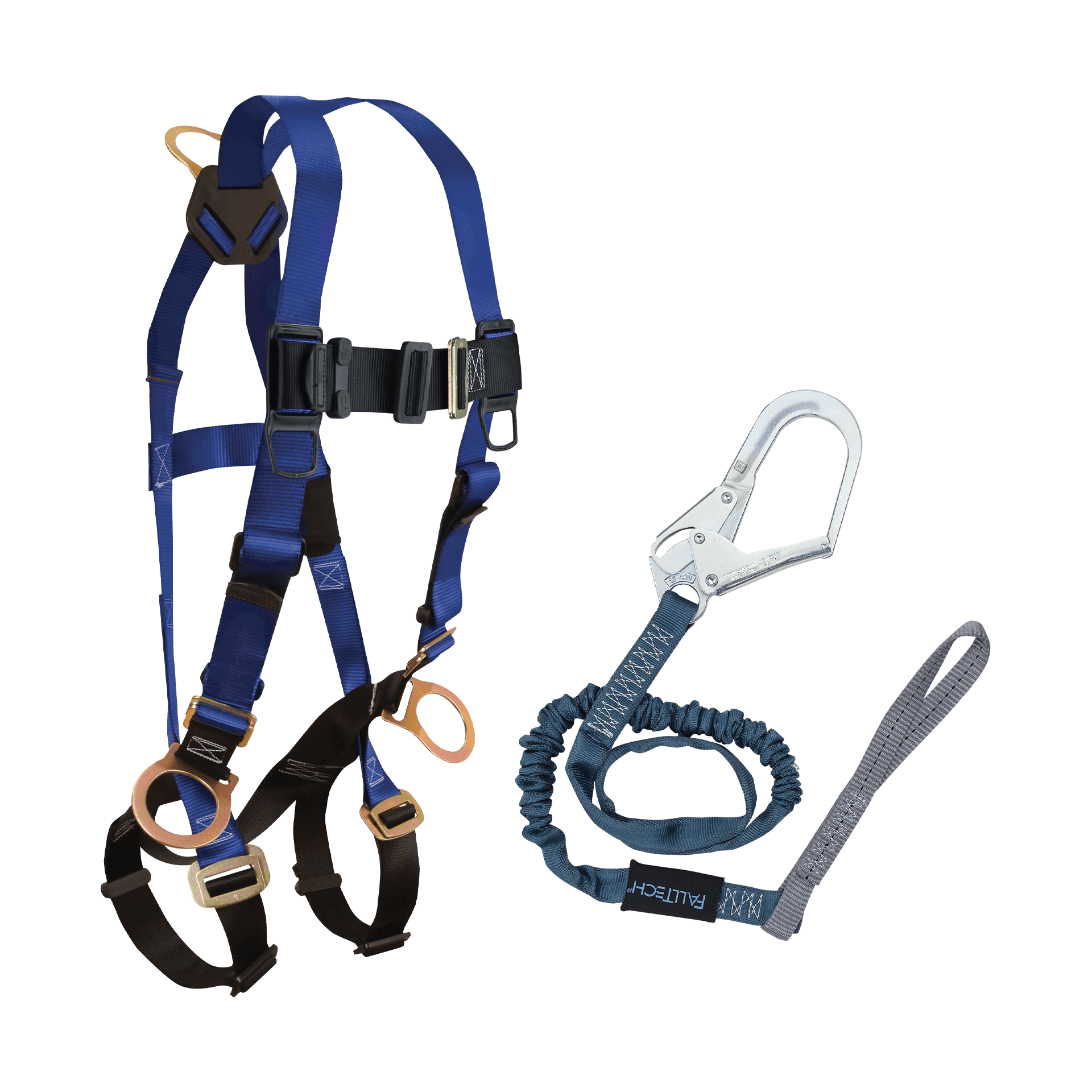 FallTech Harness and Lanyard 2-pc Combination 7017 with 82593L - CMB172593L