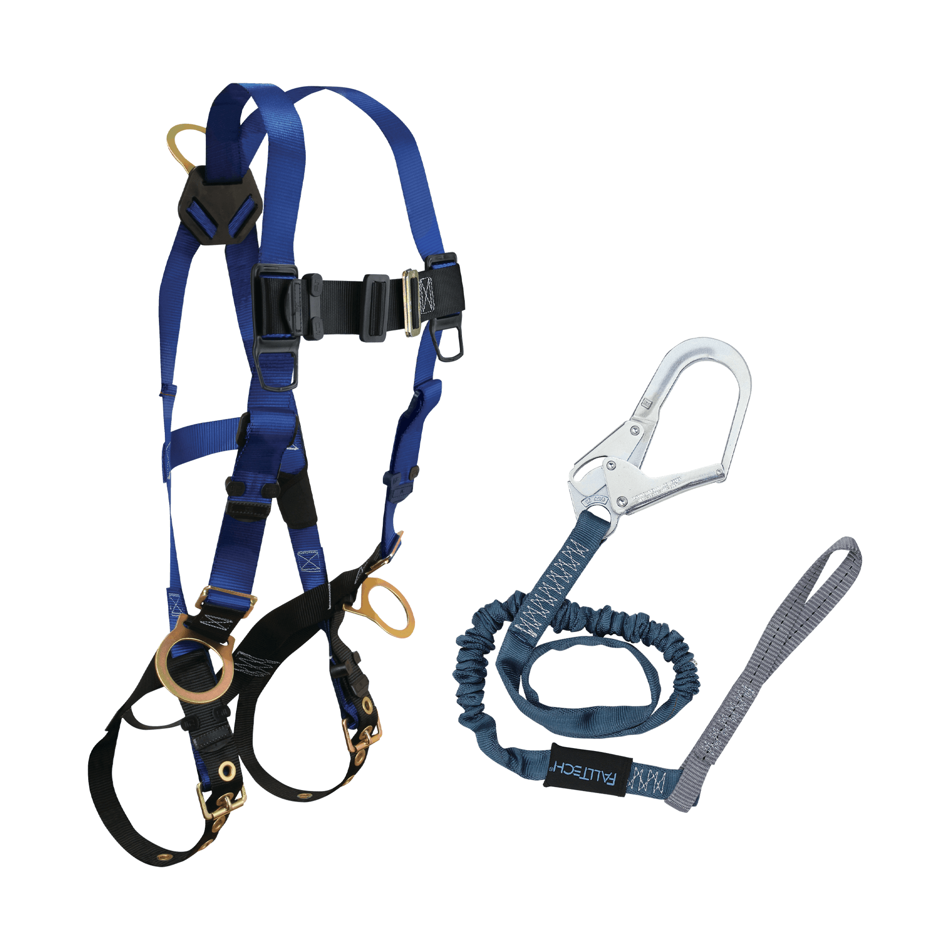 FallTech Harness and Lanyard 2-pc Combination 7018 with 82593L - CMB182593L