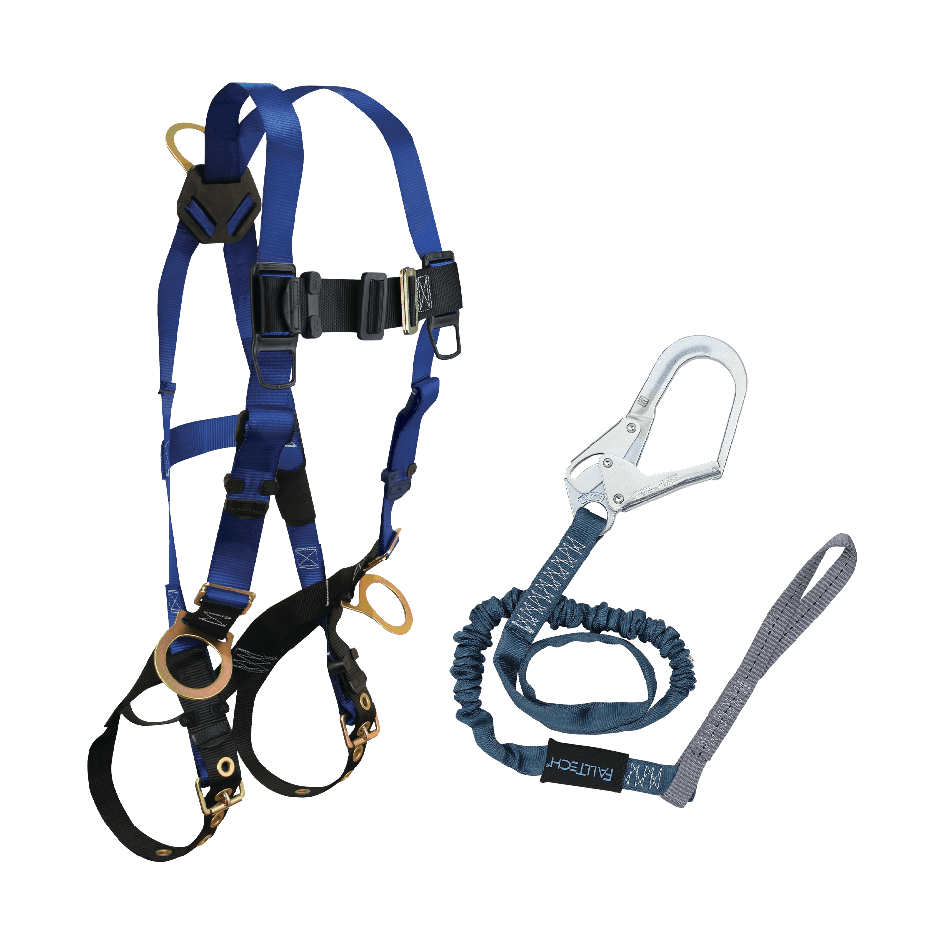 FallTech Harness and Lanyard 2-pc Combination 7018 with 82593L - CMB182593L