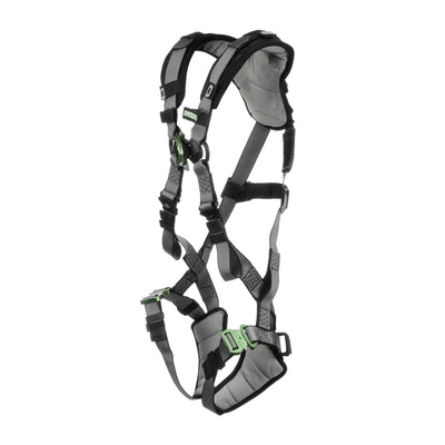 MSA V-FIT Harness w/Back D-Ring - Quick-Connect Leg Straps - Shoulder & Leg Padding - Extra Small - 10194944