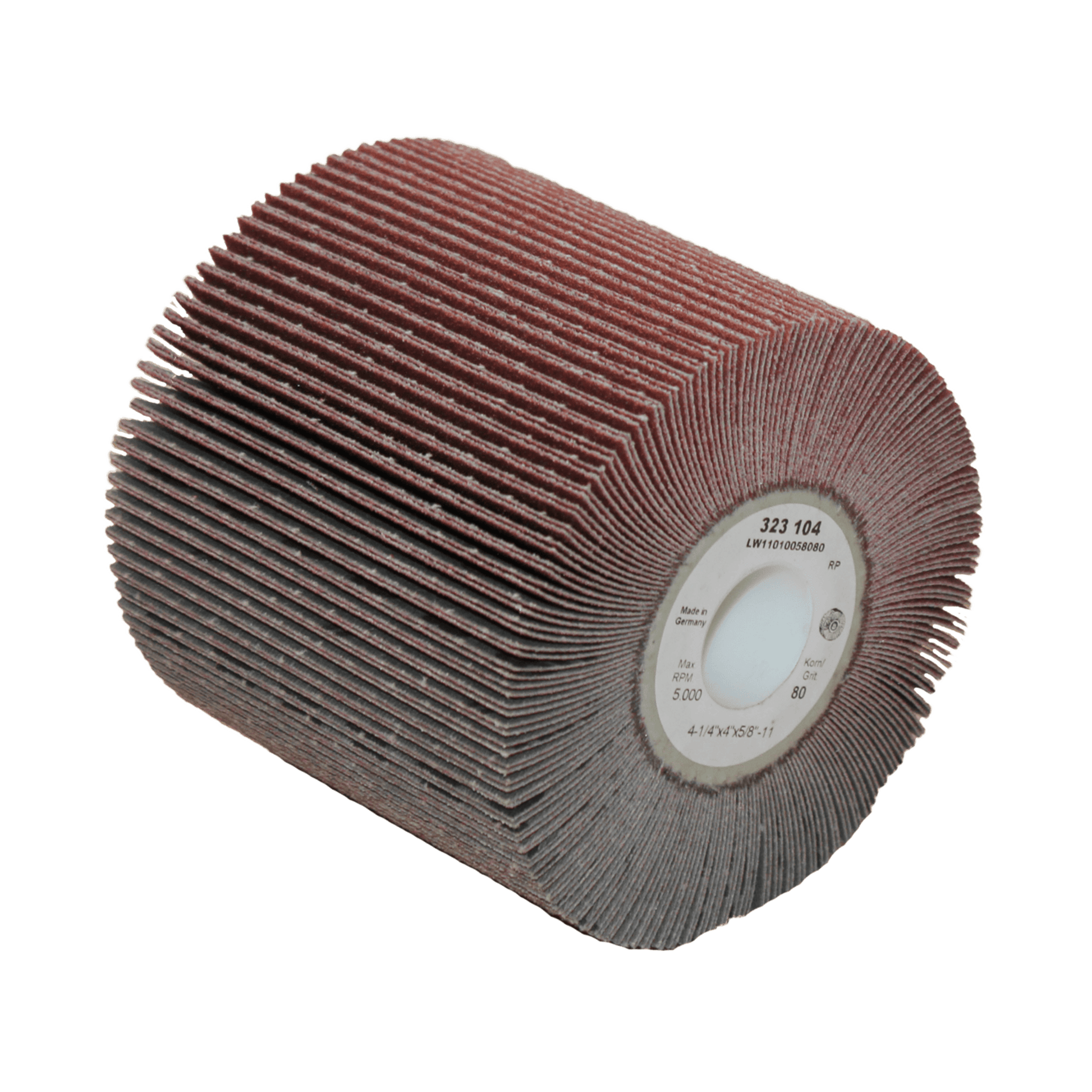 Aargo 4in x 4.25 flap wheel 5/8-11 60 grit - 572061