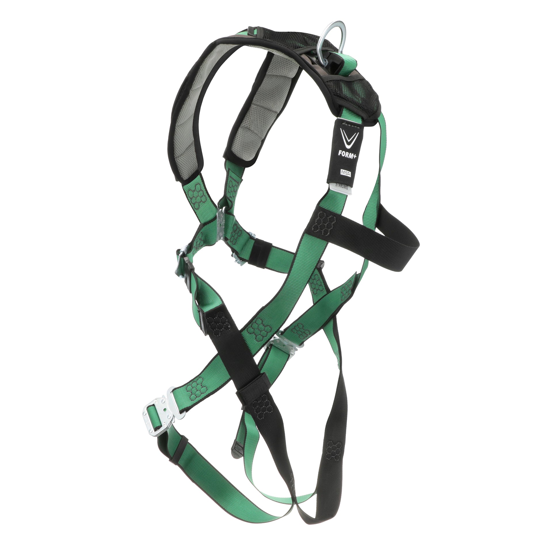 MSA V-FORM+ Harness w/Back D-Ring - Quick Connect Leg Straps - Extra Large - 10206102